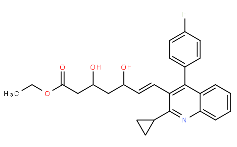 81312 - Ethyl (E)-3,5-dihydroxy-7-[2-cyclopropyl-4-(4-fluorophenyl)-3-quinolinyl]-hept-6-enoate | CAS 172336-32-2